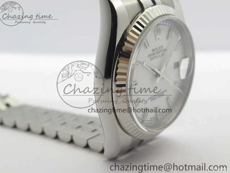 on Steel Edition 116234 Dial 36 SS 1:1 DateJust 904L White V3 SH3135 Jubilee ARF Best Bracelet 0501